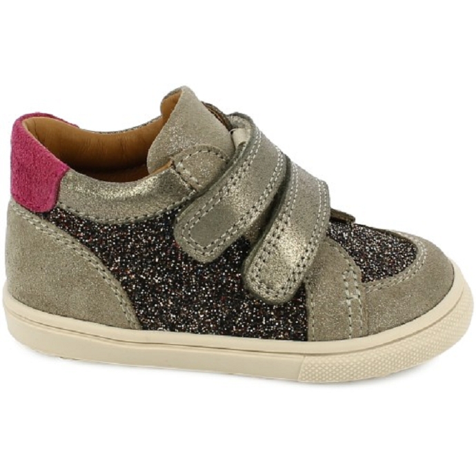 Bellamy chaussure a velcro noela taupe