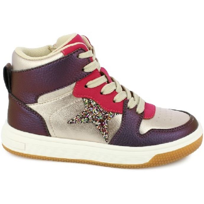Bellamy chaussure a lacets martigues rose