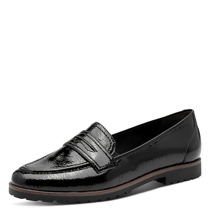 Tamaris mocassin 1.24239.42.018 noir vernis