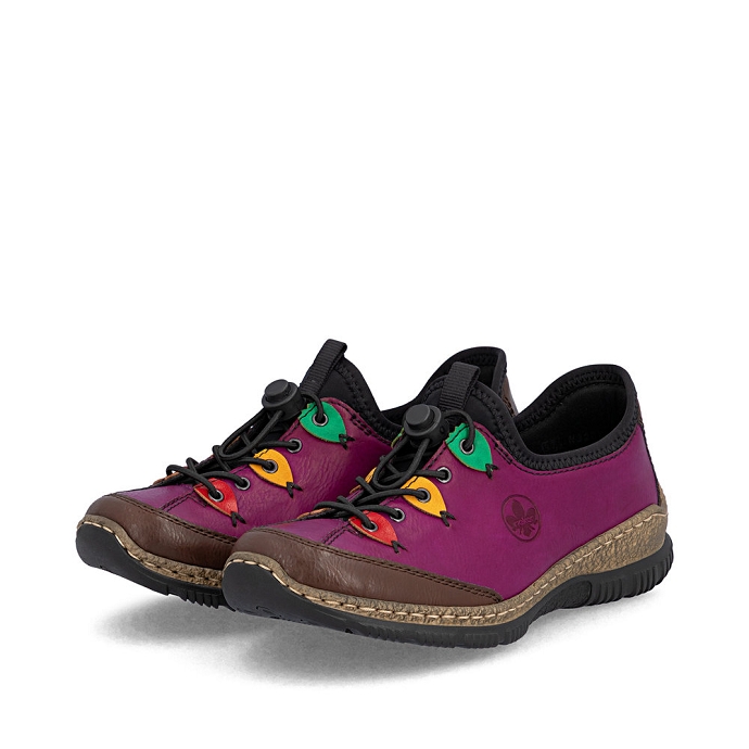 Rieker basket n3271.30 rose