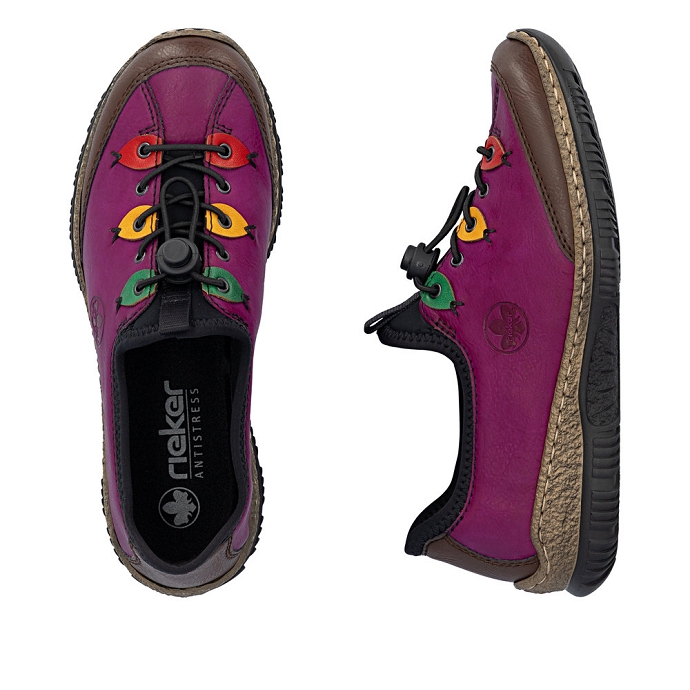 Rieker basket n3271.30 rose1226401_3