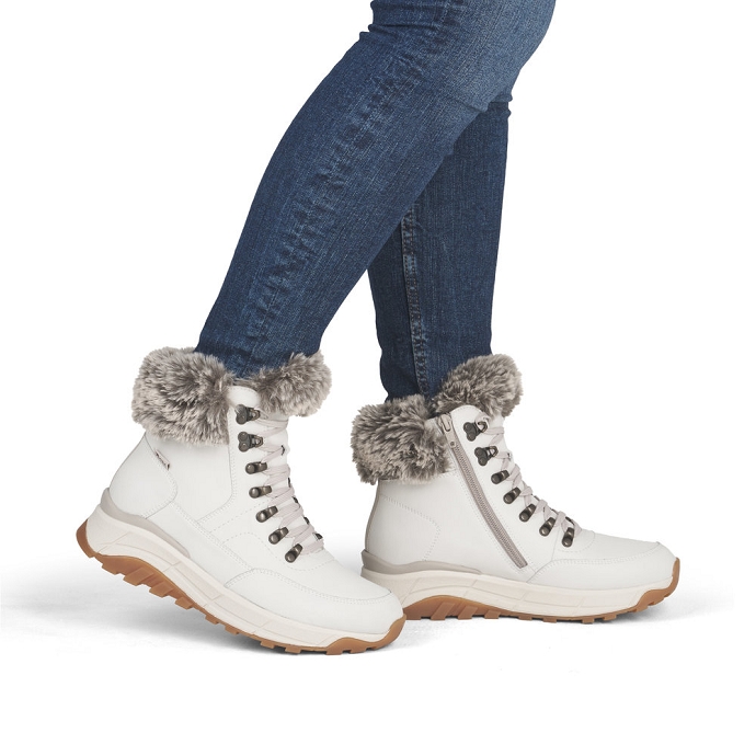 Rieker bottine w0063.80 blanc1231001_2