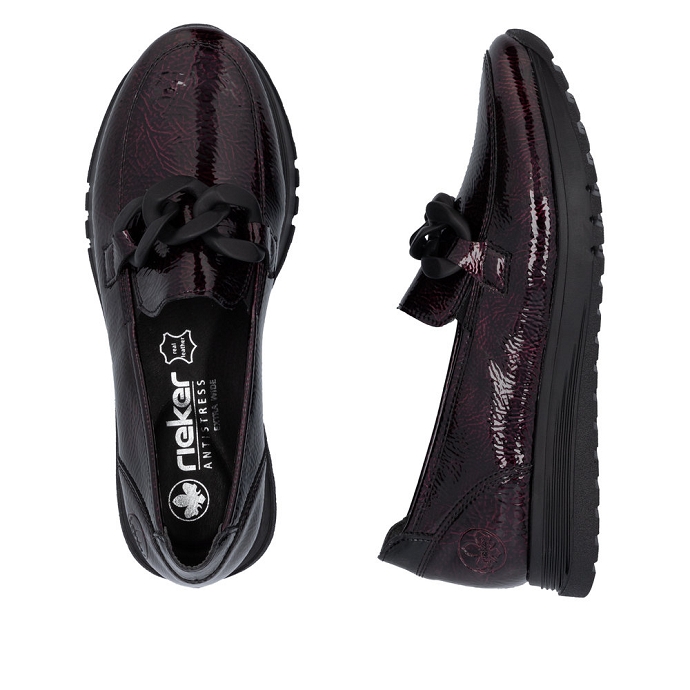 Rieker mocassin 49051.35 rouge1238001_3