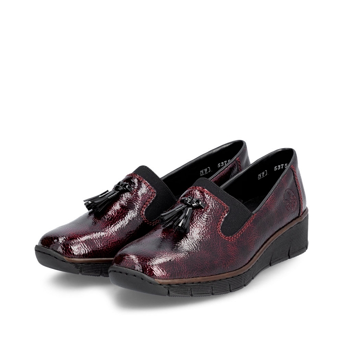 Rieker mocassin 53751.35 rouge