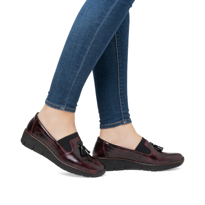 Rieker mocassin 53751.35 rouge1238401_2