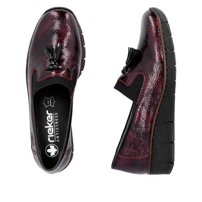 Rieker mocassin 53751.35 rouge1238401_3