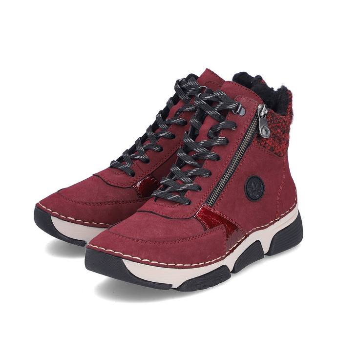 Rieker bottine 45960.35 rouge