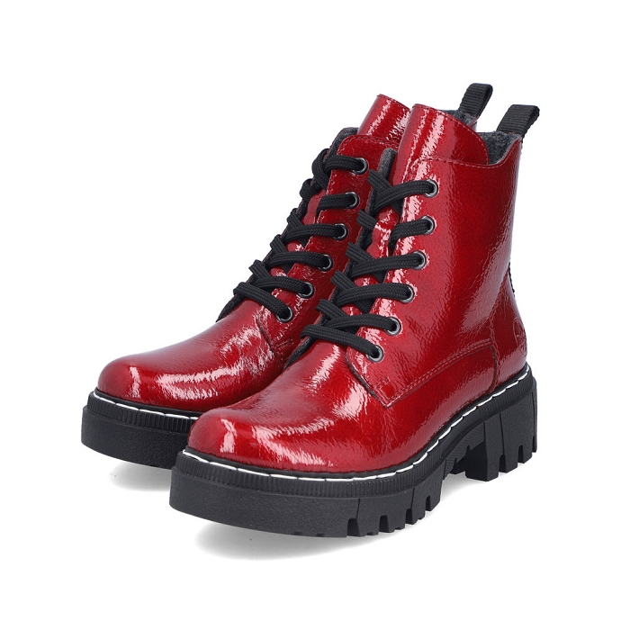 Rieker bottine 74020.33 rouge