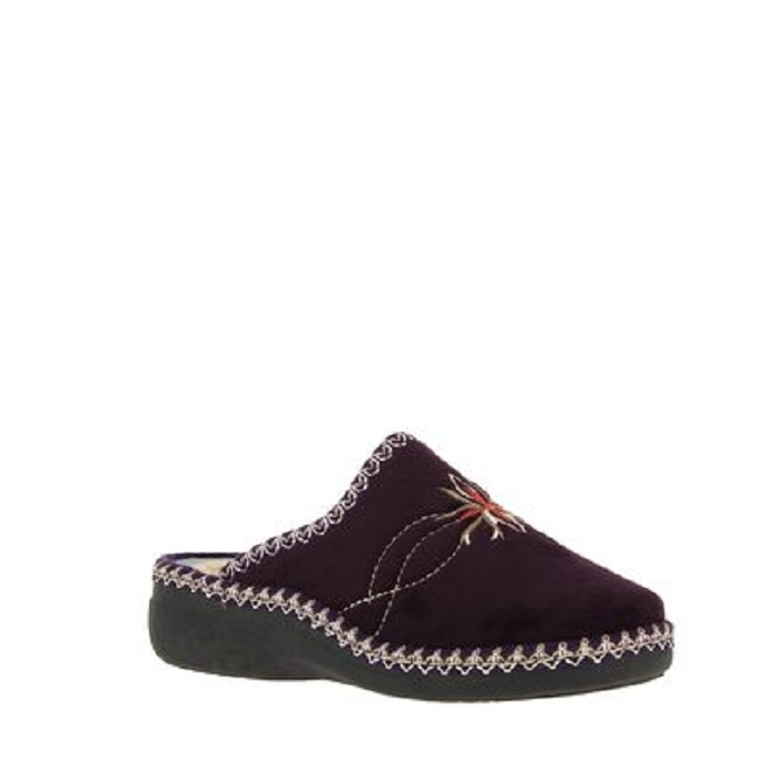 Maison de l espadrille chausson 4200.8 prune