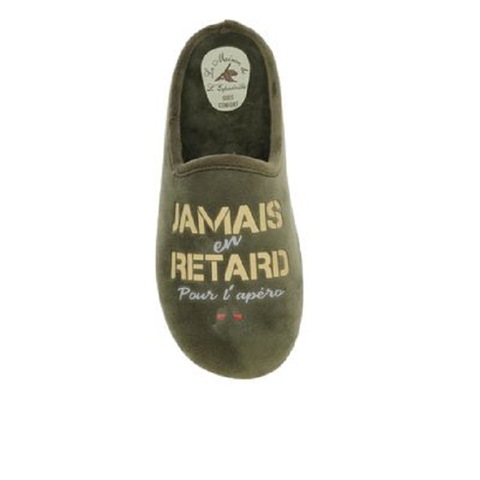 Maison de l espadrille chausson 106.8 kaki