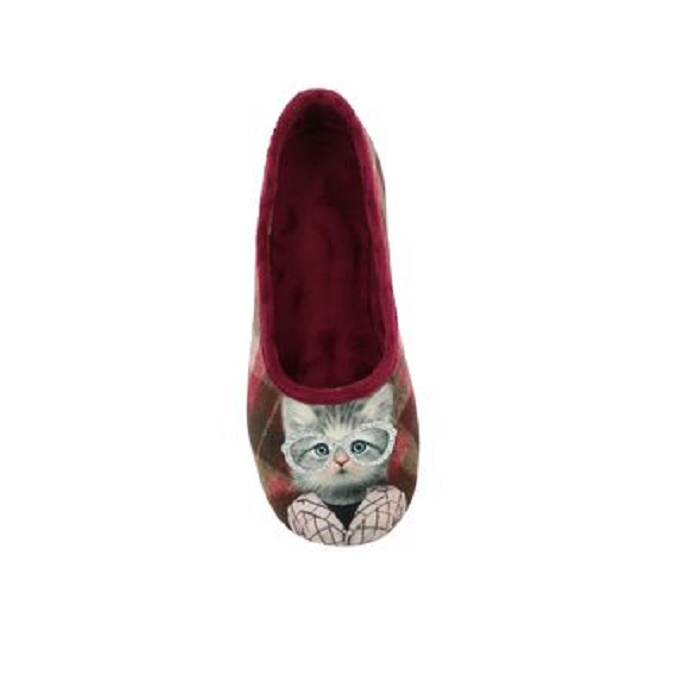 Maison de l espadrille chausson 6046.8 rouge