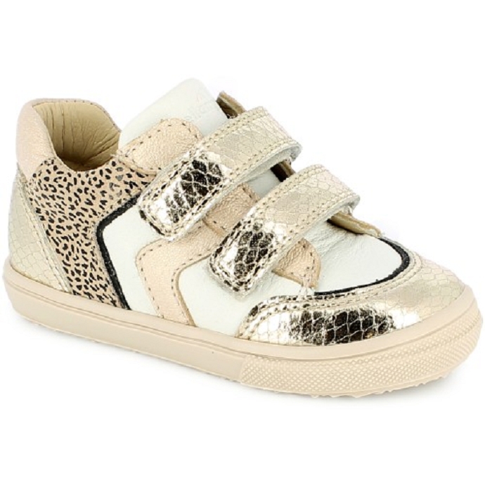 Bellamy chaussure a velcro neve or