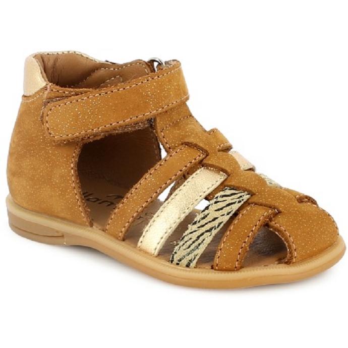 Bellamy sandale paillette brun