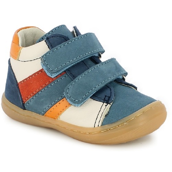 Bellamy chaussure a velcro benji bleu