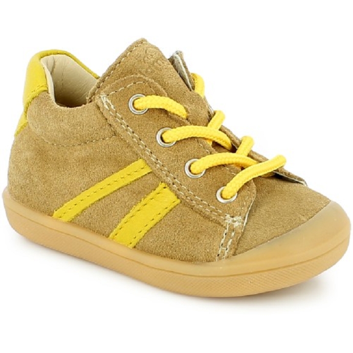 Bellamy chaussure a lacets verso beige