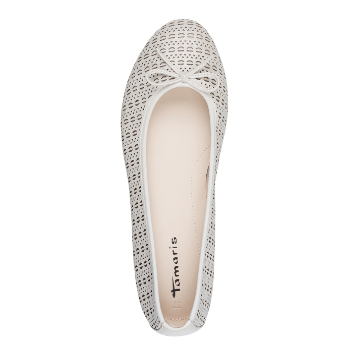 Tamaris ballerine 1.22116.41.1b0 blanc1351601_2