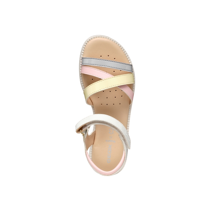 Geox sandale j5235d blanc multi2369801_5