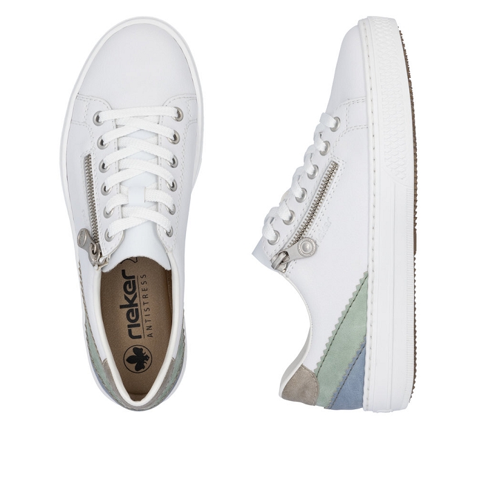 Rieker basket l5900.80 blanc multi2387601_3