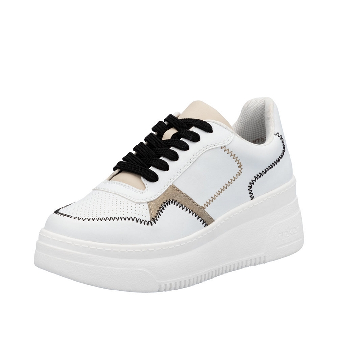 Rieker basket m7813.80 blanc multi2389501_2