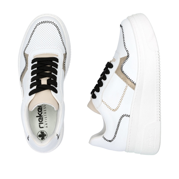 Rieker basket m7813.80 blanc multi2389501_3