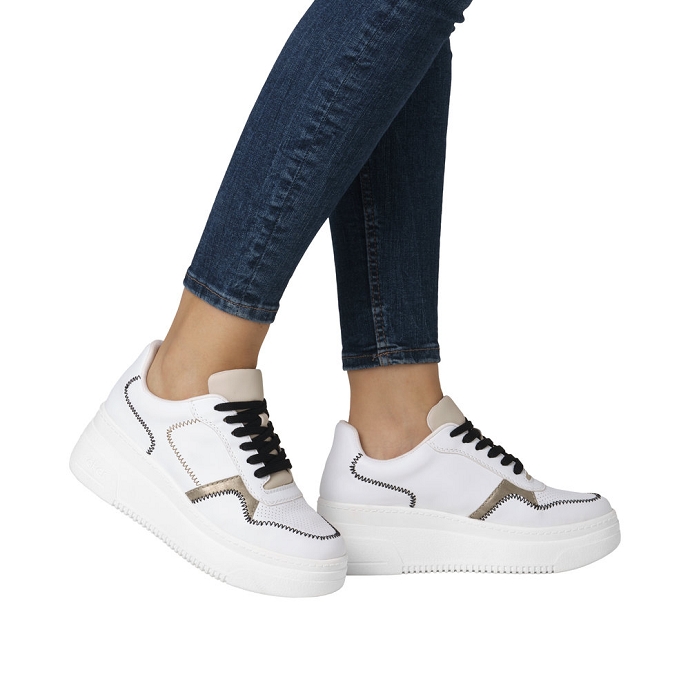 Rieker basket m7813.80 blanc multi2389501_4