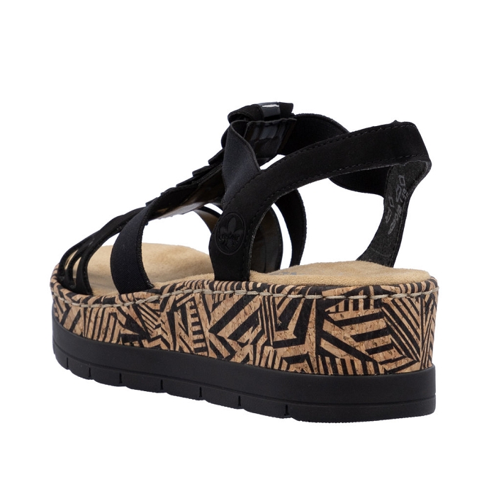 Rieker sandale v3902.00 noir2401801_5