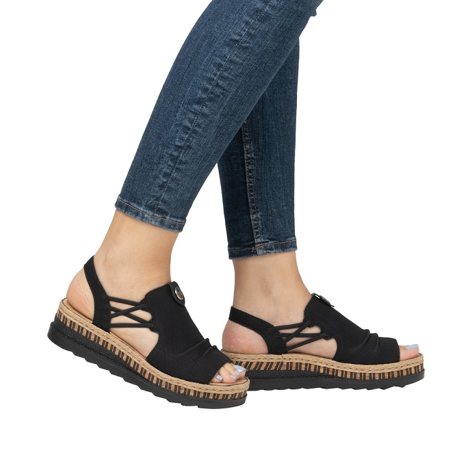 Rieker sandale v7972.00 noir2402801_4