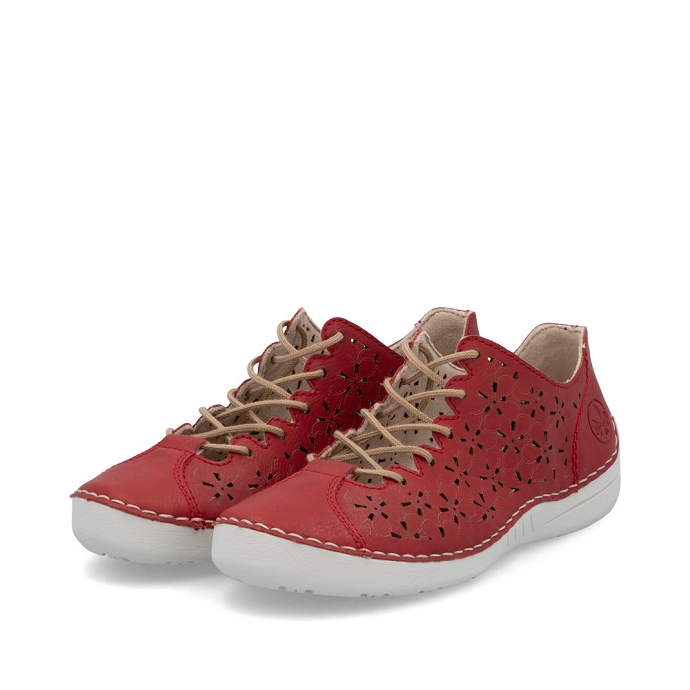 Rieker chaussure a lacets 52518.33 rouge