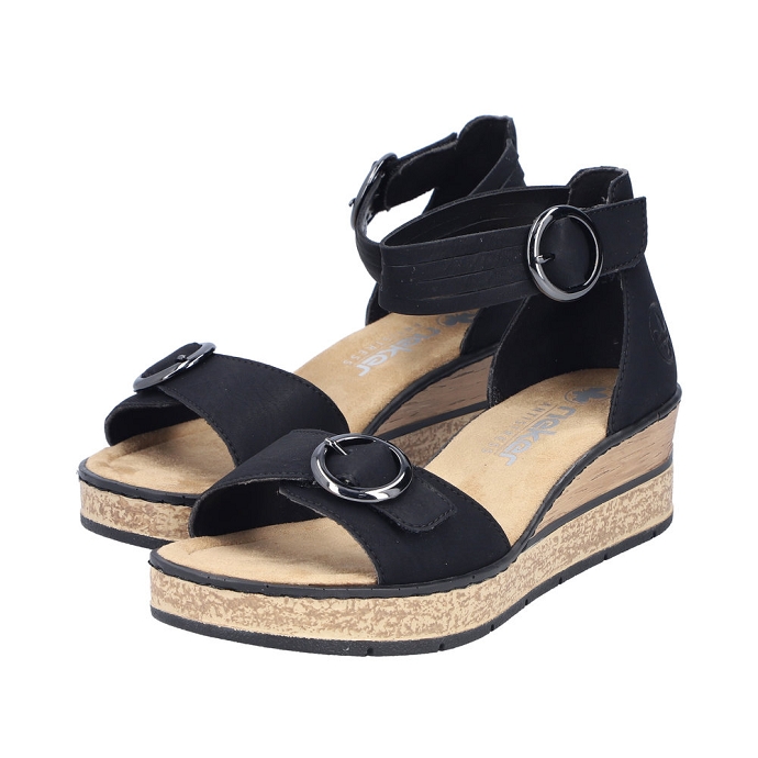 Rieker sandale 63780.00 noir