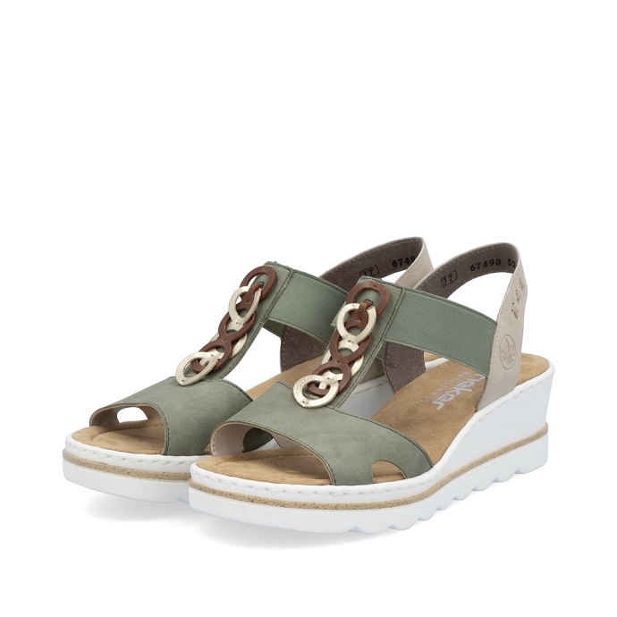 Rieker sandale 67498.52 kaki
