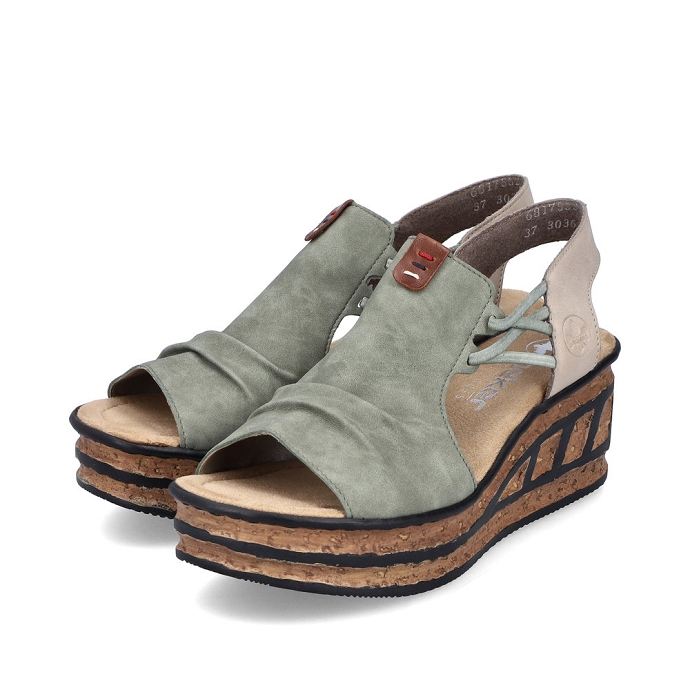 Rieker sandale 68175.52 kaki