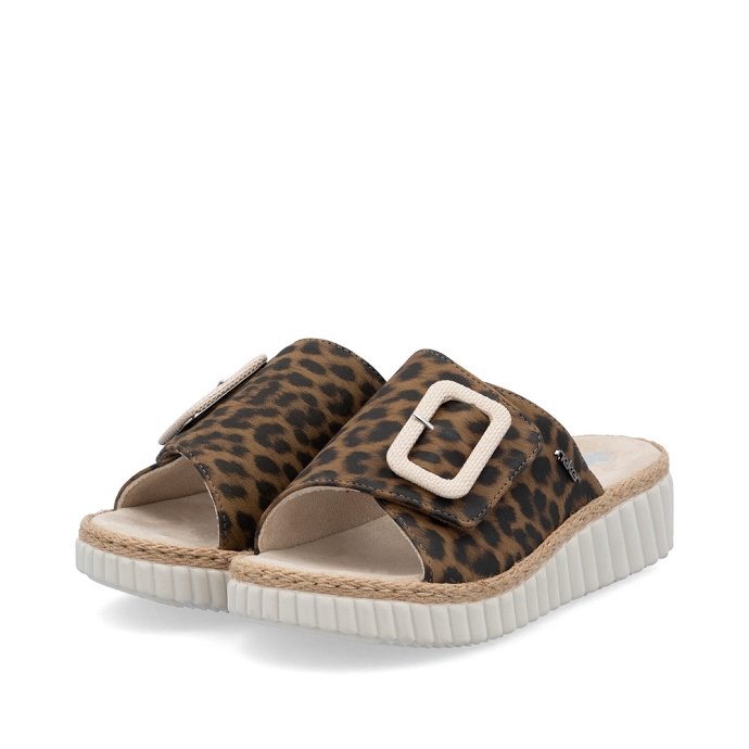 Rieker mule 69253.92 leopard