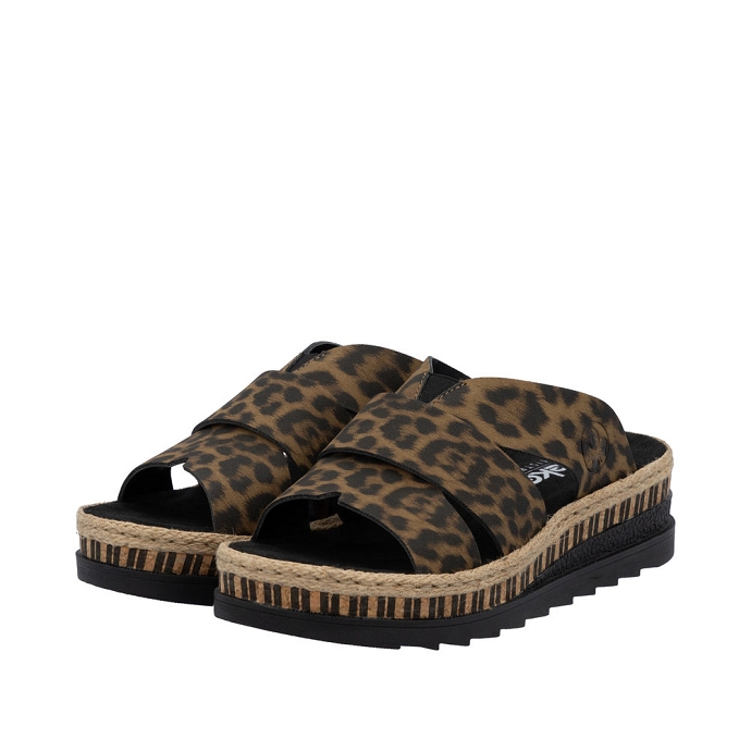 Rieker mule v7989.90 leopard
