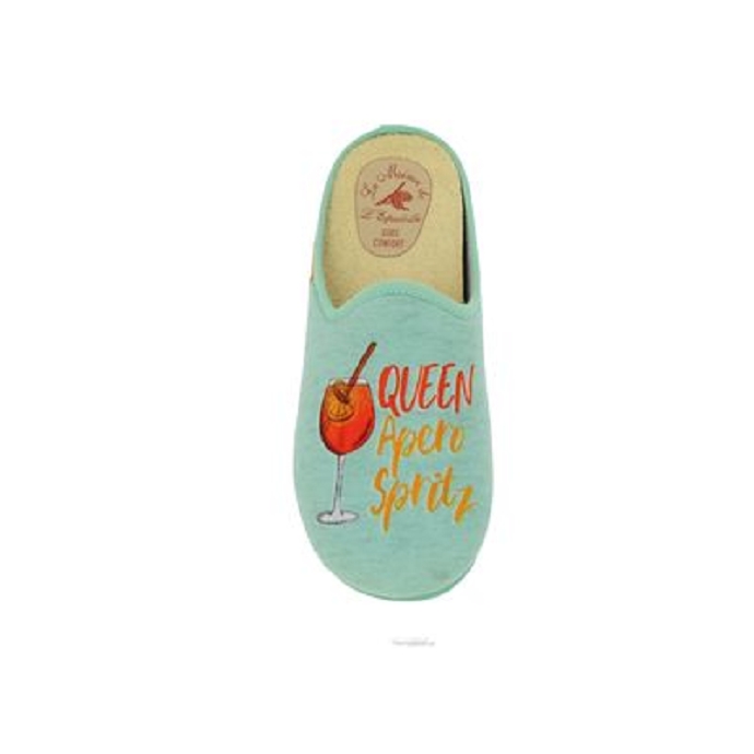 Maison de l espadrille chausson 2500.7 turquoise