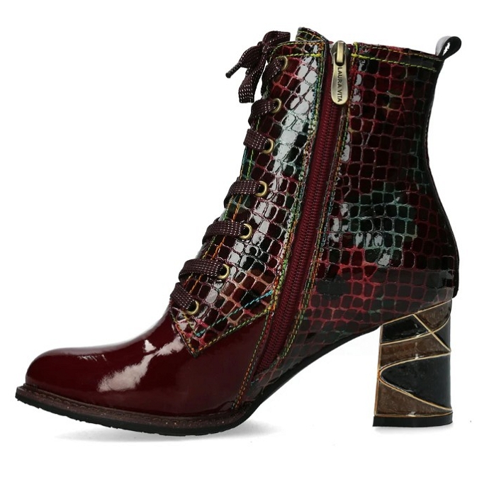 Laura vita bottine marbre0 rouge2470501_2