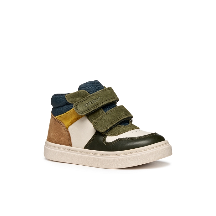 Geox basket b465na blanc multi