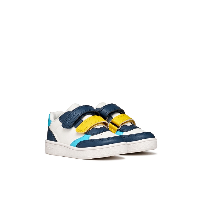 Geox basket b555la blanc multi