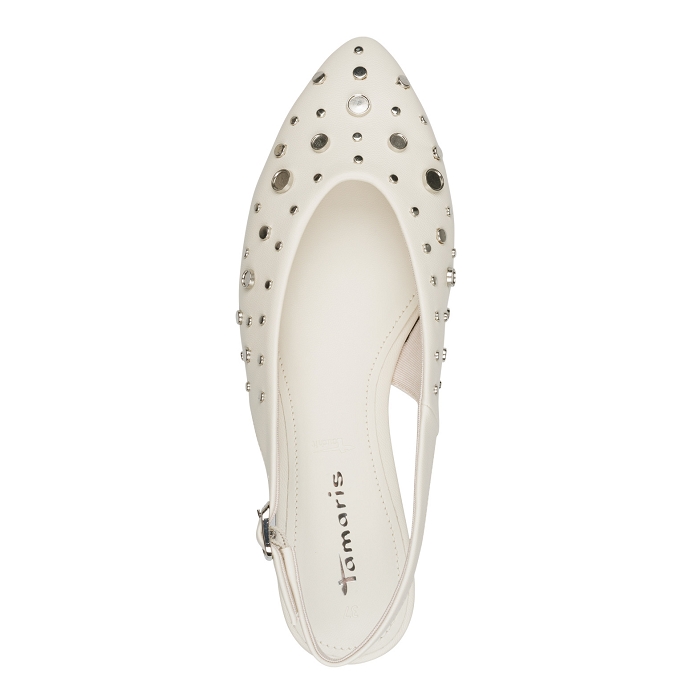 Tamaris ballerine 1.29408.46.109 blanc2633601_3