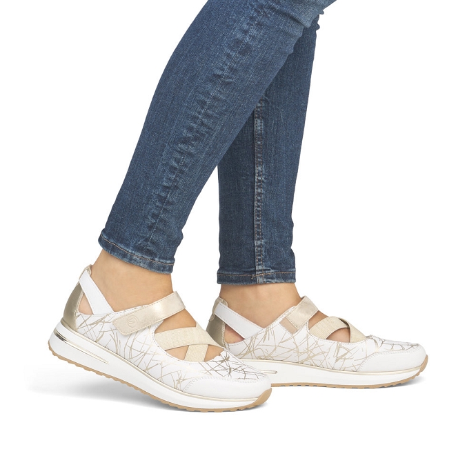 Remonte ballerine d1g05.82 blanc2671101_2