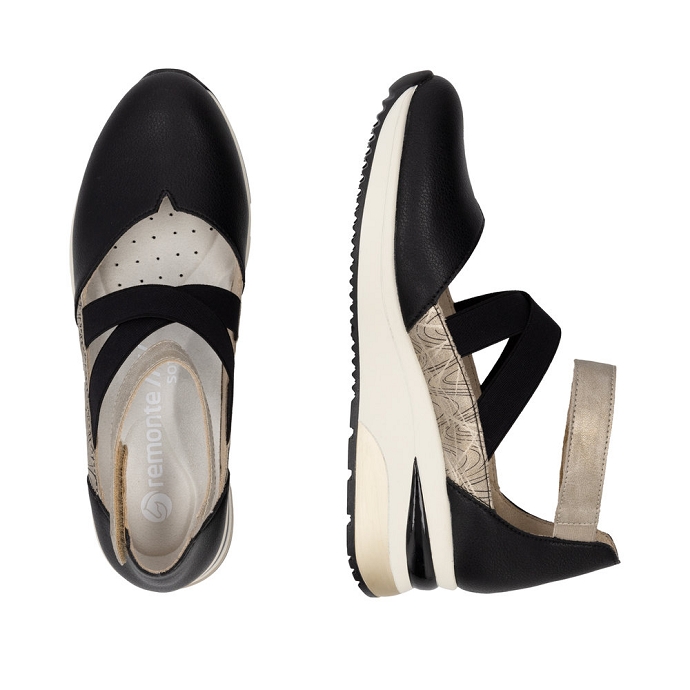 Remonte ballerine d2411.03 noir2673201_3