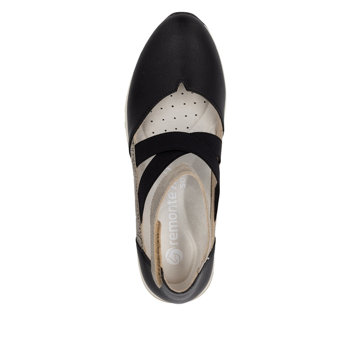 Remonte ballerine d2411.03 noir2673201_4
