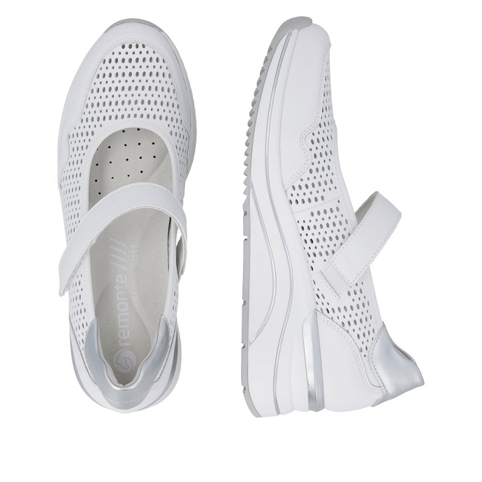 Remonte ballerine d0t21.80 blanc2677601_3