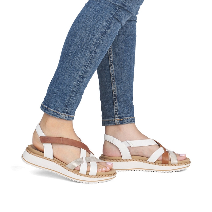 Remonte sandale d3j53.80 blanc multi2680601_2