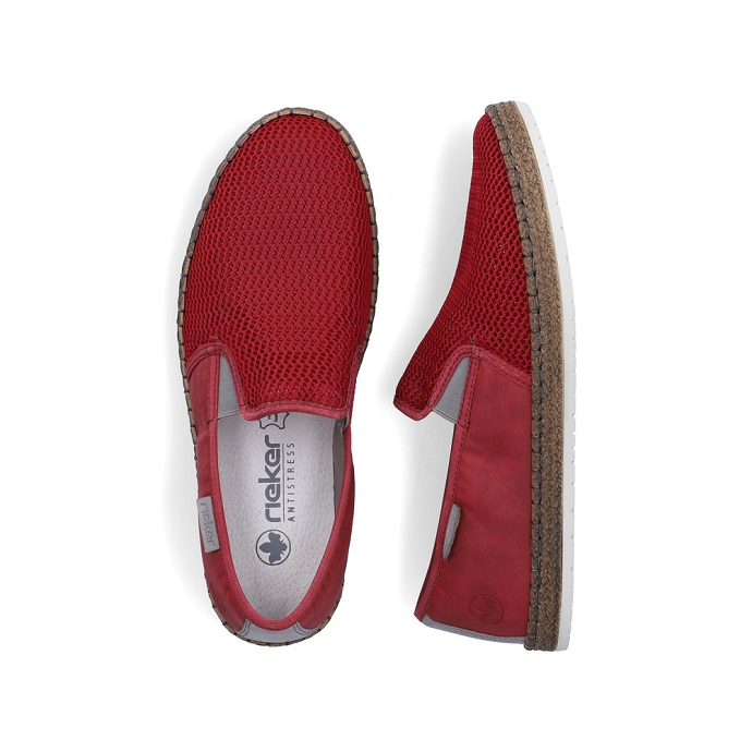 Rieker espadrille b5265.33 rouge2689201_2