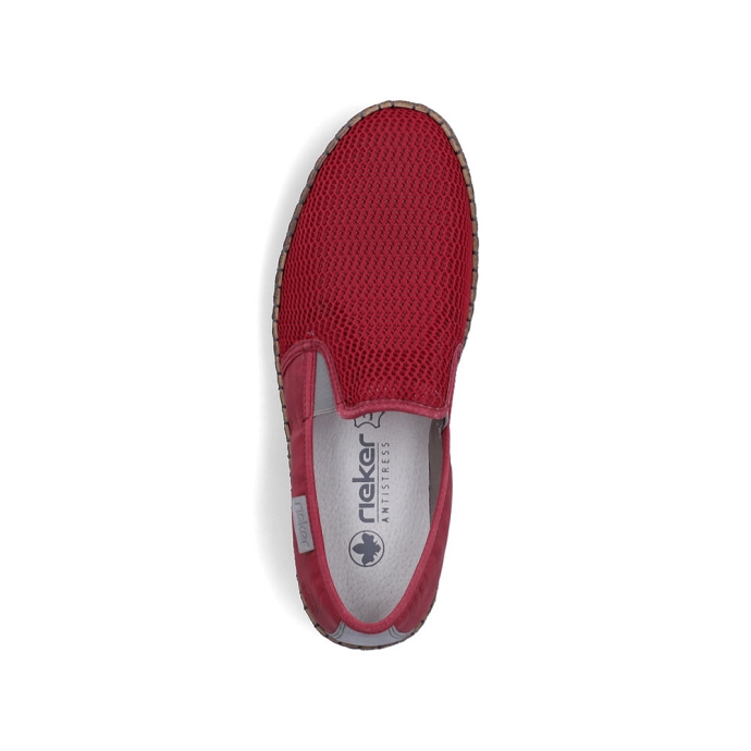 Rieker espadrille b5265.33 rouge2689201_5
