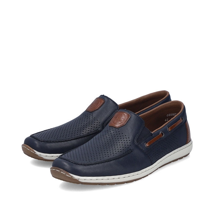Rieker mocassin 08867.14 bleu