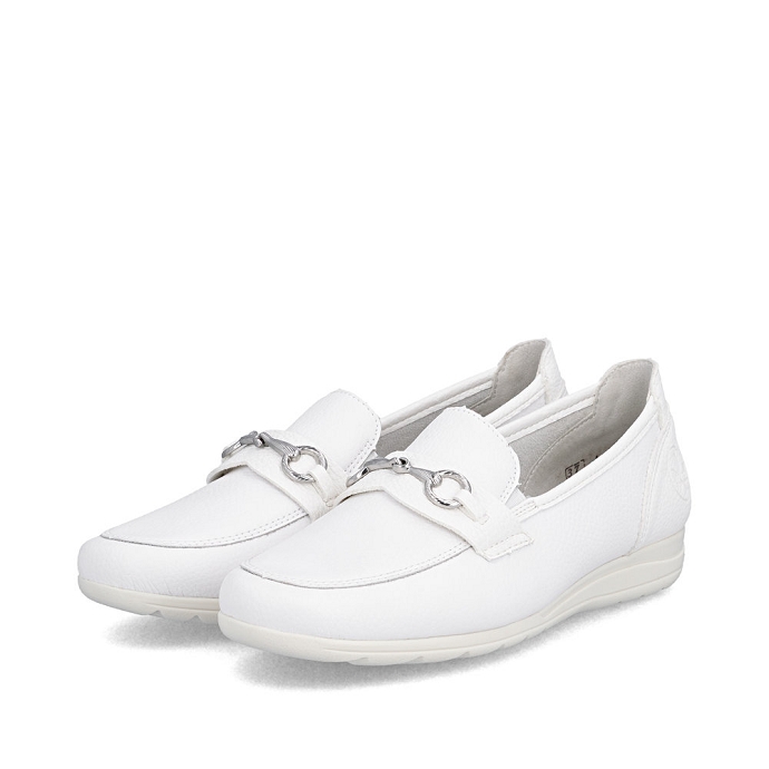 Rieker mocassin l9355.80 blanc