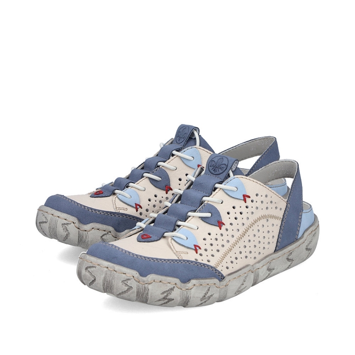 Rieker chaussure a bride l0375.91 creme