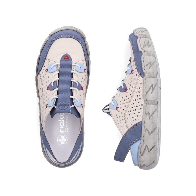 Rieker chaussure a bride l0375.91 creme2709401_4