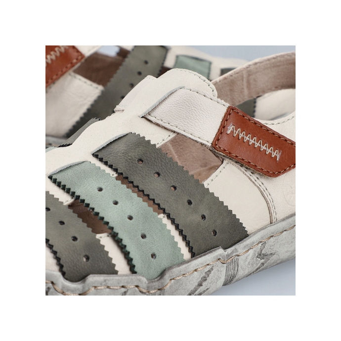 Rieker chaussure a bride l0379.90 creme2709501_3